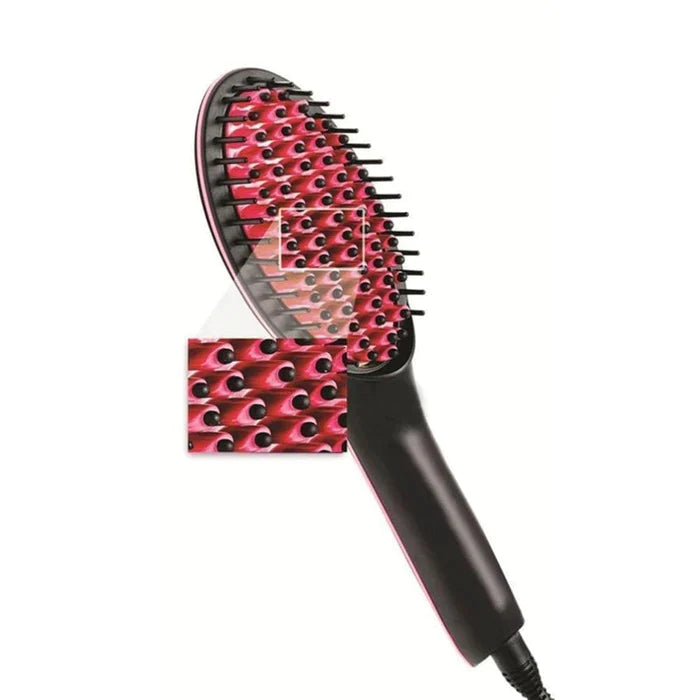 Ceramic Hair Brush Straightner